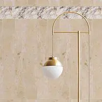 Стеновая панель ПВХ Кронапласт Unique Фарфоровые цветы Фон 2700х250 мм