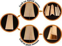 Угол ламинированный ПВХ Dekor Panel Вишня 2700